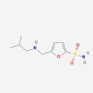 5-[(2-Methylpropylamino)methyl]furan-2-sulfonamide