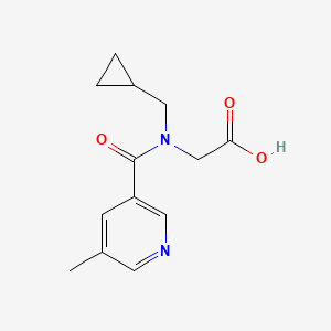 2-[Cyclopropylmethyl-(5-methylpyridine-3-carbonyl)amino]acetic acid