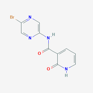 molecular formula C10H7BrN4O2 B7581358 N-(5-bromopyrazin-2-yl)-2-oxo-1H-pyridine-3-carboxamide 