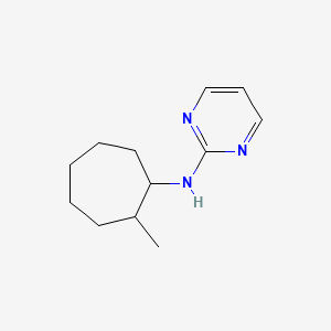molecular formula C12H19N3 B7581382 N-(2-methylcycloheptyl)pyrimidin-2-amine 