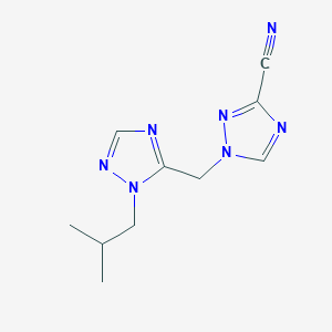 1-[[2-(2-Methylpropyl)-1,2,4-triazol-3-yl]methyl]-1,2,4-triazole-3-carbonitrile