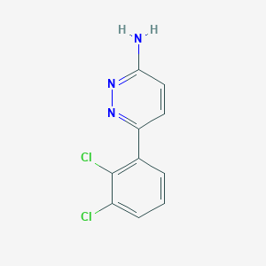 molecular formula C10H7Cl2N3 B7581425 6-(2,3-Dichlorophenyl)pyridazin-3-amine 