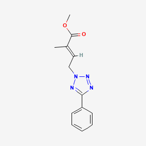 methyl (E)-2-methyl-4-(5-phenyltetrazol-2-yl)but-2-enoate