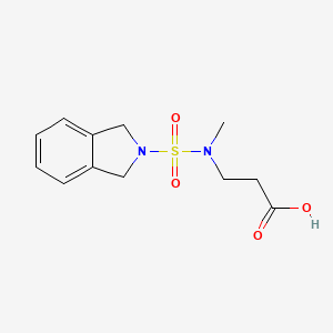 3-[1,3-Dihydroisoindol-2-ylsulfonyl(methyl)amino]propanoic acid