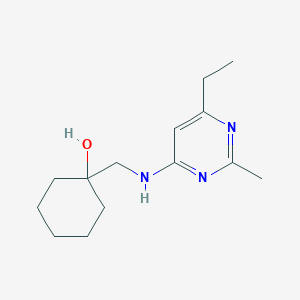 1-[[(6-Ethyl-2-methylpyrimidin-4-yl)amino]methyl]cyclohexan-1-ol