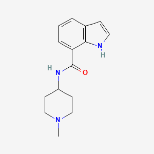 molecular formula C15H19N3O B7581537 N-(1-methylpiperidin-4-yl)-1H-indole-7-carboxamide 