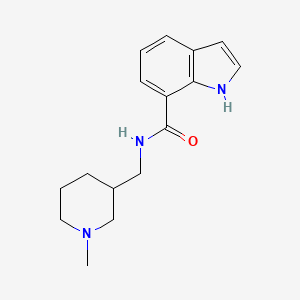N-[(1-methylpiperidin-3-yl)methyl]-1H-indole-7-carboxamide