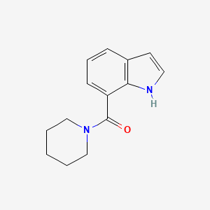 molecular formula C14H16N2O B7581547 Piperidino(1H-indole-7-yl) ketone 