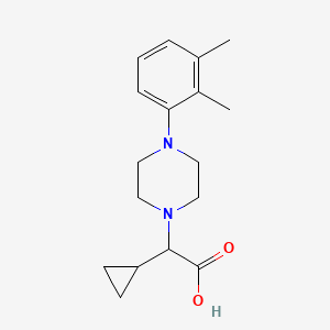 molecular formula C17H24N2O2 B7581641 2-Cyclopropyl-2-[4-(2,3-dimethylphenyl)piperazin-1-yl]acetic acid 