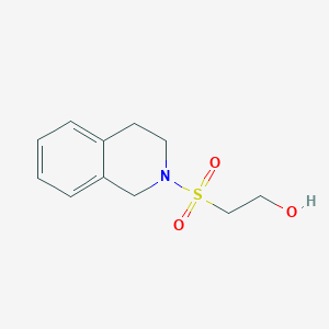 molecular formula C11H15NO3S B7581697 2-(3,4-dihydro-1H-isoquinolin-2-ylsulfonyl)ethanol 