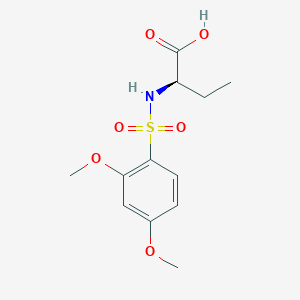 (2R)-2-[(2,4-dimethoxyphenyl)sulfonylamino]butanoic acid