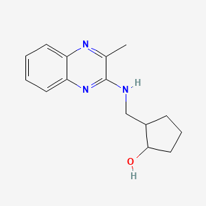 2-[[(3-Methylquinoxalin-2-yl)amino]methyl]cyclopentan-1-ol