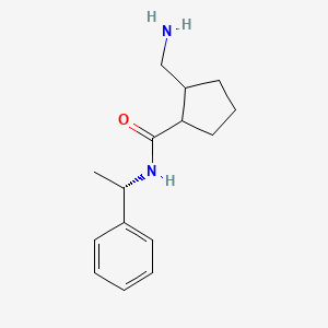 2-(aminomethyl)-N-[(1S)-1-phenylethyl]cyclopentane-1-carboxamide