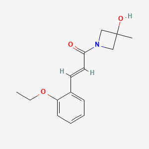 (E)-3-(2-ethoxyphenyl)-1-(3-hydroxy-3-methylazetidin-1-yl)prop-2-en-1-one