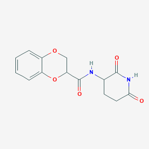 N-(2,6-dioxopiperidin-3-yl)-2,3-dihydro-1,4-benzodioxine-3-carboxamide