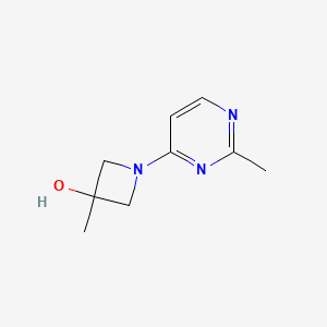 molecular formula C9H13N3O B7581934 3-Methyl-1-(2-methylpyrimidin-4-yl)azetidin-3-ol 