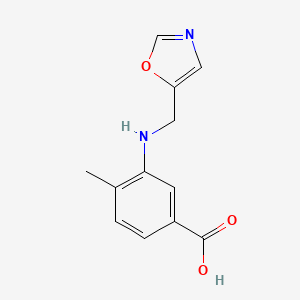 4-Methyl-3-(1,3-oxazol-5-ylmethylamino)benzoic acid