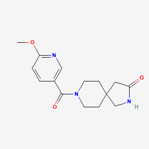 8-(6-Methoxypyridine-3-carbonyl)-2,8-diazaspiro[4.5]decan-3-one