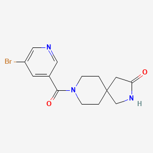 8-(5-Bromopyridine-3-carbonyl)-2,8-diazaspiro[4.5]decan-3-one