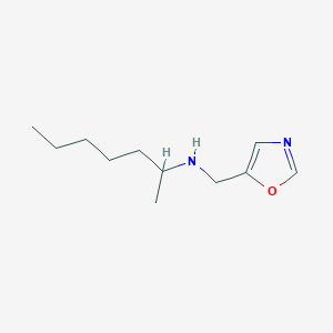 N-(1,3-oxazol-5-ylmethyl)heptan-2-amine