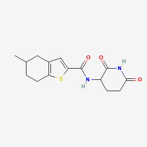 N-(2,6-dioxopiperidin-3-yl)-5-methyl-4,5,6,7-tetrahydro-1-benzothiophene-2-carboxamide