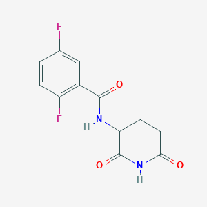 molecular formula C12H10F2N2O3 B7582062 N-(2,6-dioxopiperidin-3-yl)-2,5-difluorobenzamide 