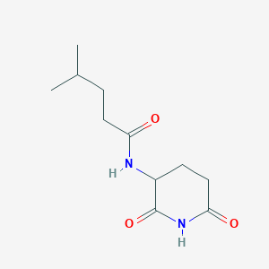 N-(2,6-dioxopiperidin-3-yl)-4-methylpentanamide