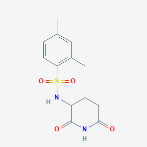 molecular formula C13H16N2O4S B7582073 N-(2,6-dioxopiperidin-3-yl)-2,4-dimethylbenzenesulfonamide 