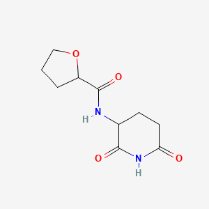 molecular formula C10H14N2O4 B7582106 N-(2,6-dioxopiperidin-3-yl)oxolane-2-carboxamide 