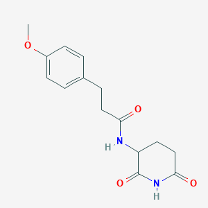 N-(2,6-dioxopiperidin-3-yl)-3-(4-methoxyphenyl)propanamide