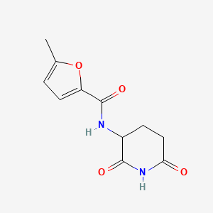 molecular formula C11H12N2O4 B7582150 N-(2,6-dioxopiperidin-3-yl)-5-methylfuran-2-carboxamide 