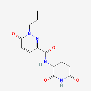 N-(2,6-dioxopiperidin-3-yl)-6-oxo-1-propylpyridazine-3-carboxamide