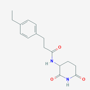 N-(2,6-dioxopiperidin-3-yl)-3-(4-ethylphenyl)propanamide