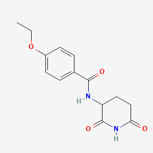 molecular formula C14H16N2O4 B7582234 N-(2,6-dioxopiperidin-3-yl)-4-ethoxybenzamide 
