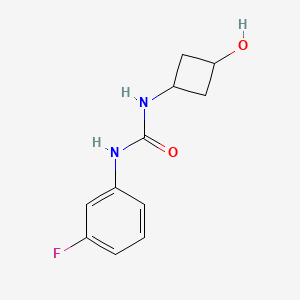 molecular formula C11H13FN2O2 B7582269 1-(3-Fluorophenyl)-3-(3-hydroxycyclobutyl)urea 