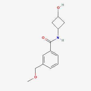 molecular formula C13H17NO3 B7582278 N-(3-hydroxycyclobutyl)-3-(methoxymethyl)benzamide 