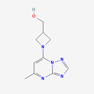 [1-(5-Methyl-[1,2,4]triazolo[1,5-a]pyrimidin-7-yl)azetidin-3-yl]methanol