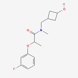 2-(3-fluorophenoxy)-N-[(3-hydroxycyclobutyl)methyl]-N-methylpropanamide