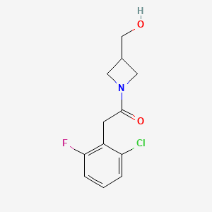 2-(2-Chloro-6-fluorophenyl)-1-[3-(hydroxymethyl)azetidin-1-yl]ethanone