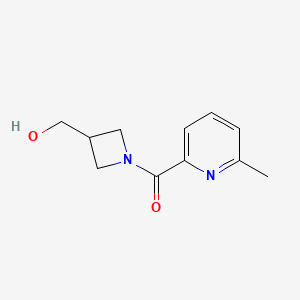 [3-(Hydroxymethyl)azetidin-1-yl]-(6-methylpyridin-2-yl)methanone