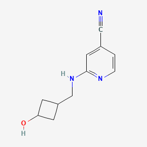 2-[(3-Hydroxycyclobutyl)methylamino]pyridine-4-carbonitrile