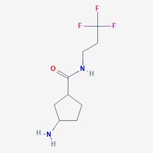 3-amino-N-(3,3,3-trifluoropropyl)cyclopentane-1-carboxamide