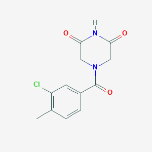 4-(3-Chloro-4-methylbenzoyl)piperazine-2,6-dione