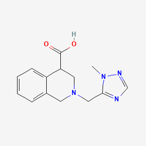 2-[(2-methyl-1,2,4-triazol-3-yl)methyl]-3,4-dihydro-1H-isoquinoline-4-carboxylic acid