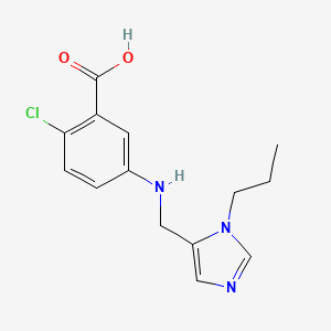 2-Chloro-5-[(3-propylimidazol-4-yl)methylamino]benzoic acid
