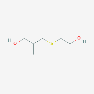 molecular formula C6H14O2S B7582514 5-Methyl-3-thiahexane-1,6-diol 