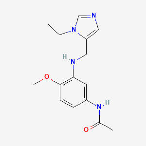 N-[3-[(3-ethylimidazol-4-yl)methylamino]-4-methoxyphenyl]acetamide