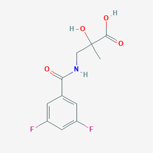 3-[(3,5-Difluorobenzoyl)amino]-2-hydroxy-2-methylpropanoic acid