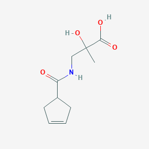 3-(Cyclopent-3-ene-1-carbonylamino)-2-hydroxy-2-methylpropanoic acid