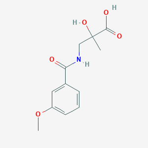 2-Hydroxy-3-[(3-methoxybenzoyl)amino]-2-methylpropanoic acid